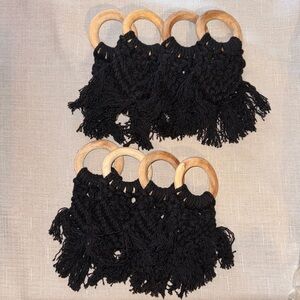 Set of 8 Macrame Napkin Rings